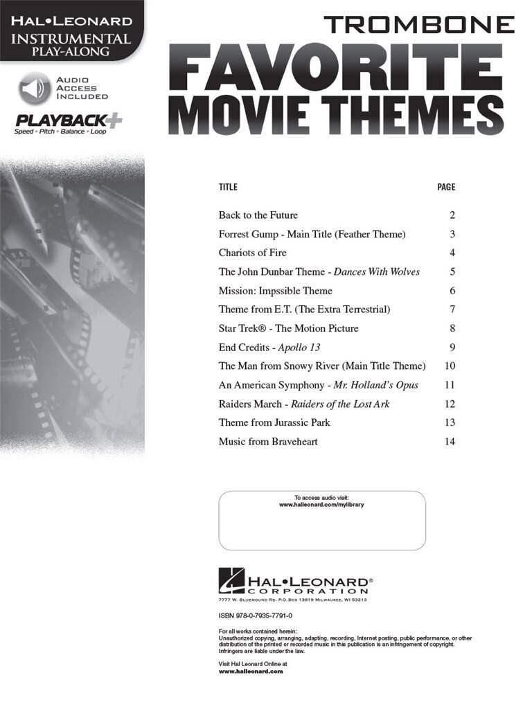 Favorite Movie Themes