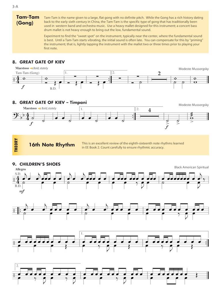 Essential Elements for Band - Book 3 - Percussion